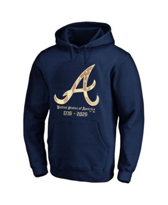 Fanatics Men's Navy Atlanta Braves USA 1776-2026 Big & Tall Hoodie