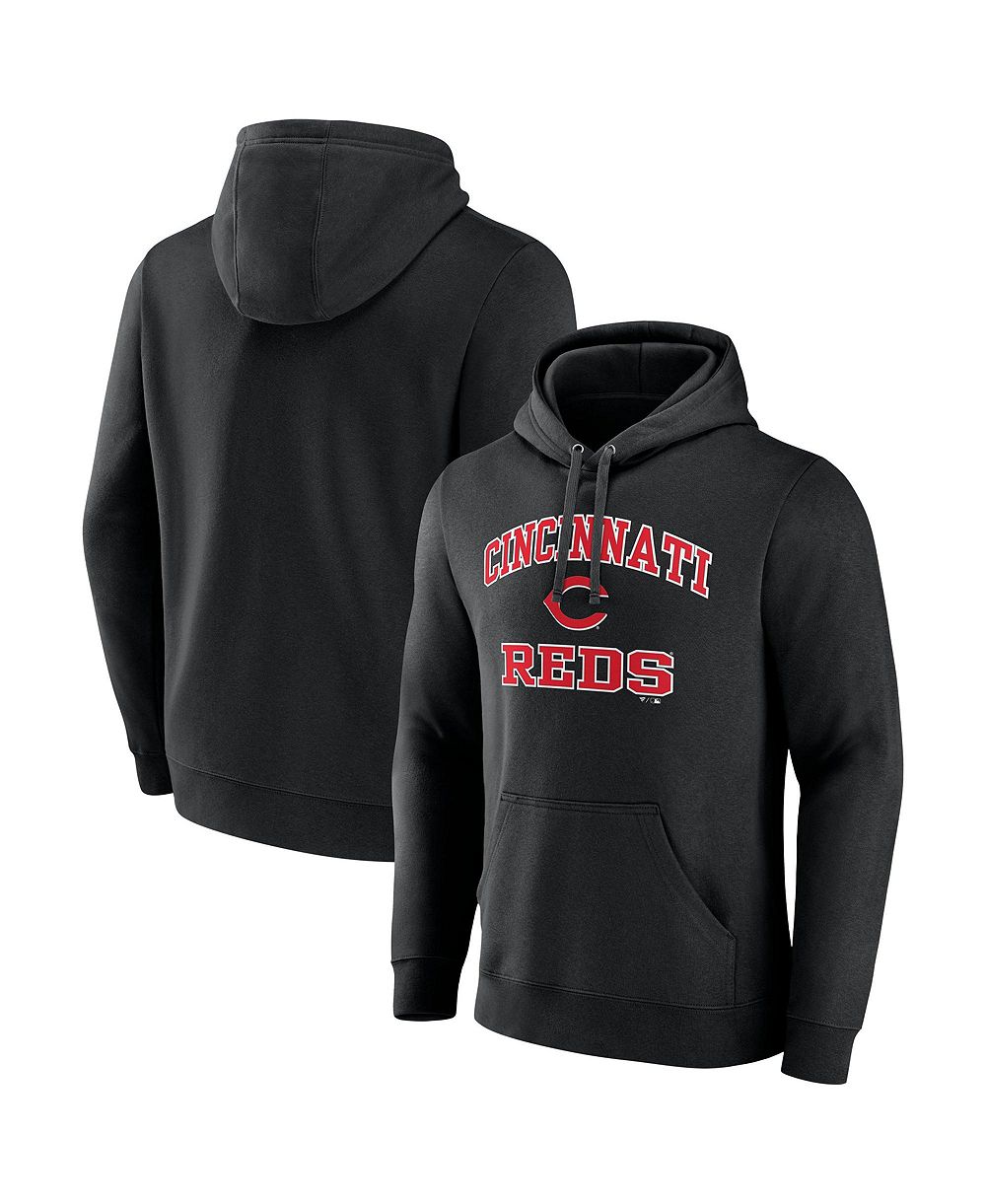 Мужская толстовка Logo Athletic Cincinnati Reds Heart Soul черная