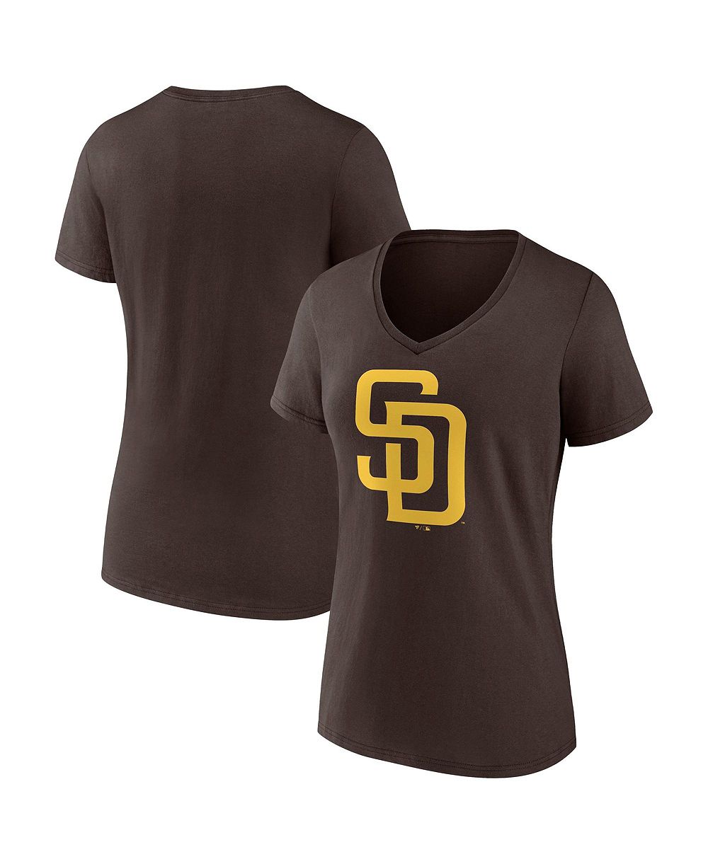 Logo Athletic Женская футболка V-образным вырезом San Diego Padres