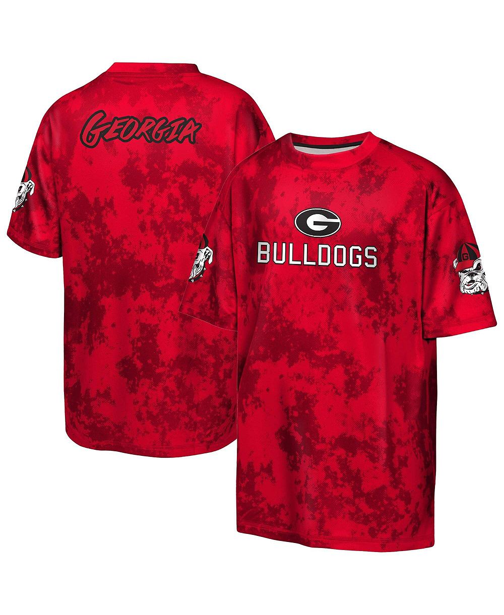 Детская футболка Outerstuff Red Georgia Bulldogs Off-Side Sublimated