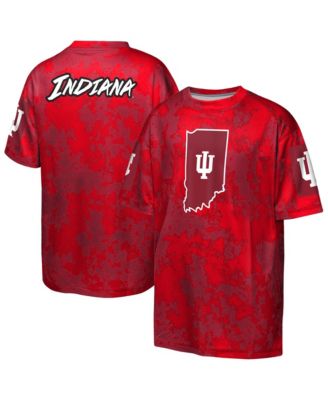 Детская футболка Outerstuff Big Boys and Girls Crimson Indiana Hoosiers Off-Side Sublimated