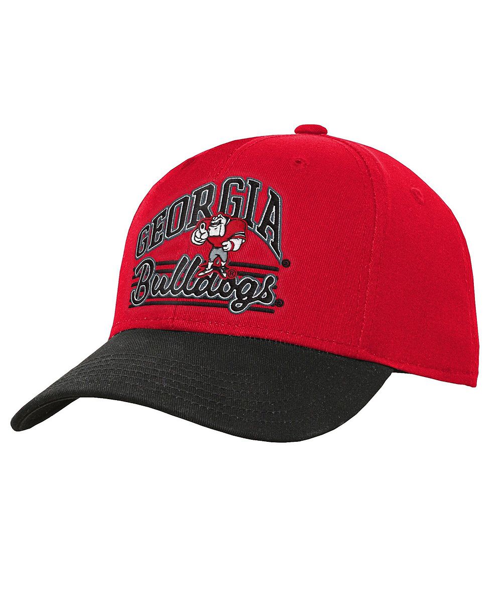 Детская кепка Outerstuff Red/Black Georgia Bulldogs Dad Unstructured Adjustable