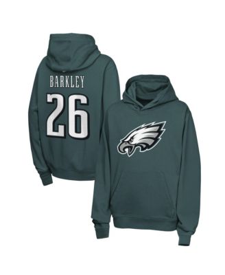 Nike Big Boys and Girls Saquon Barkley Midnight Green Philadelphia Eagles Name & Number Club Fleece Hoodie