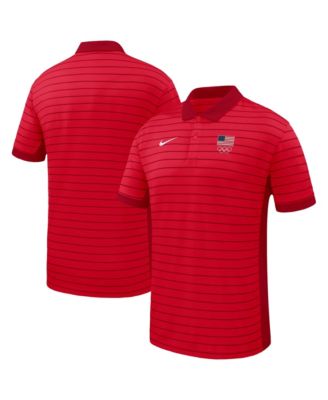 Мужская футболка Nike Red Team USA Victory Stripe Dri-FIT Polo