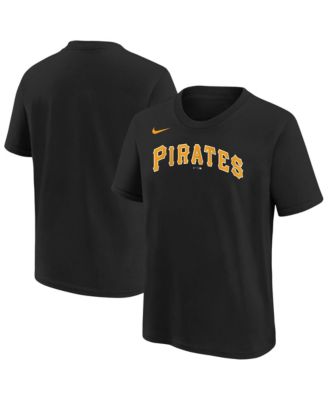 Nike Big Boys and Girls Black Pittsburgh Pirates Wordmark T-Shirt