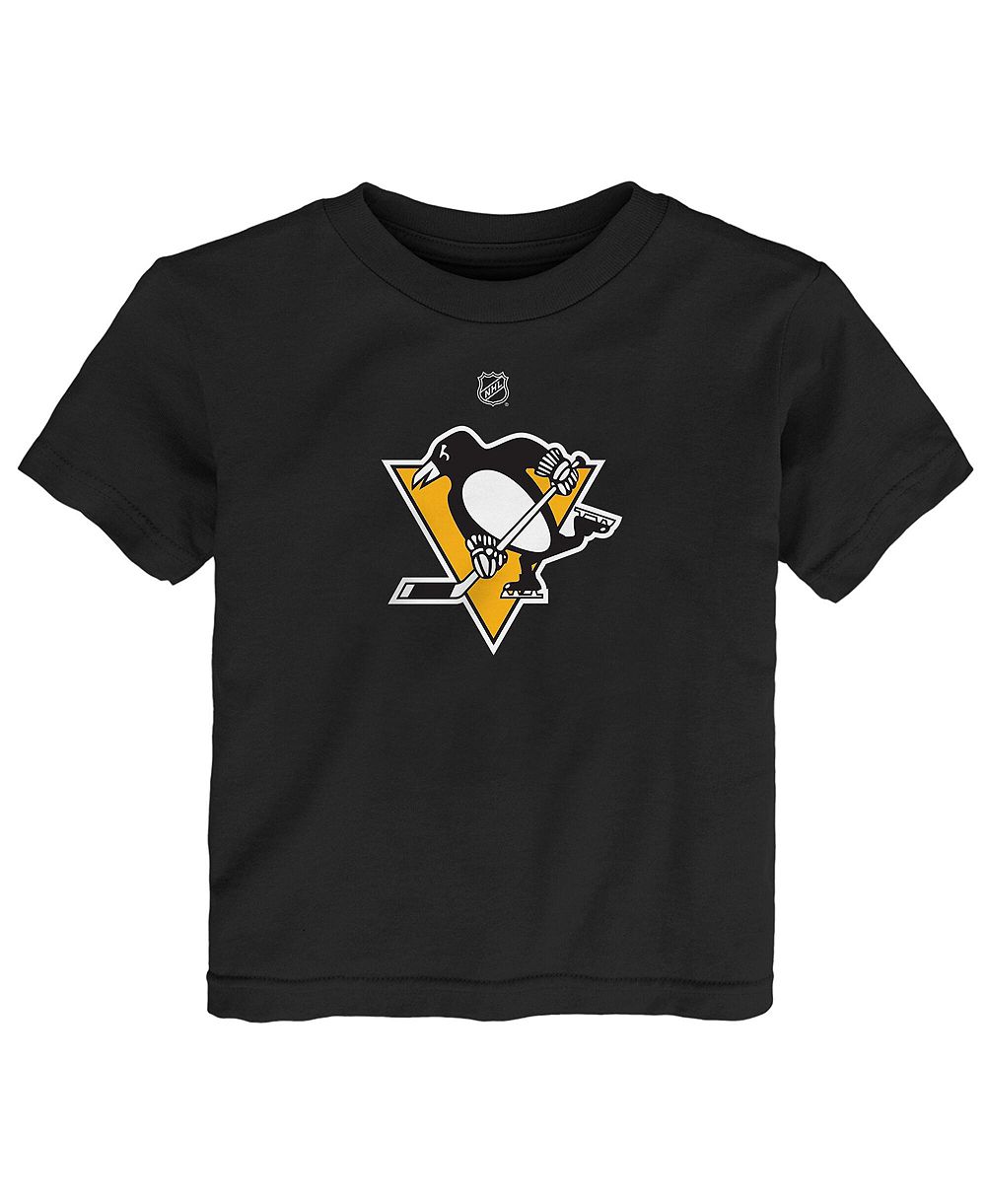 Outerstuff Детская черная T-shirt Pittsburgh Penguins Primary Logo
