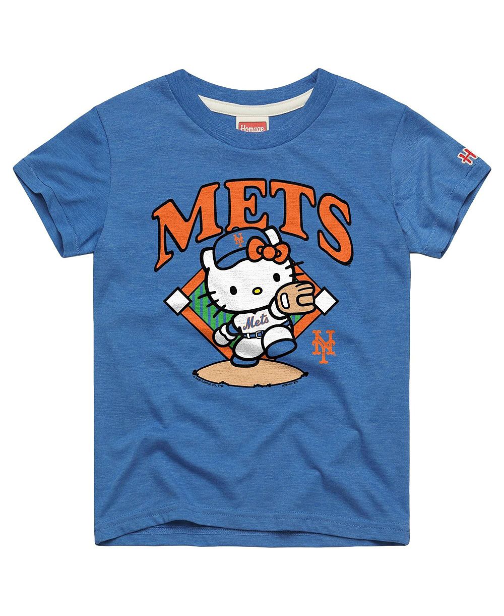 Детская футболка Homage New York Mets Hello Kitty x MLB