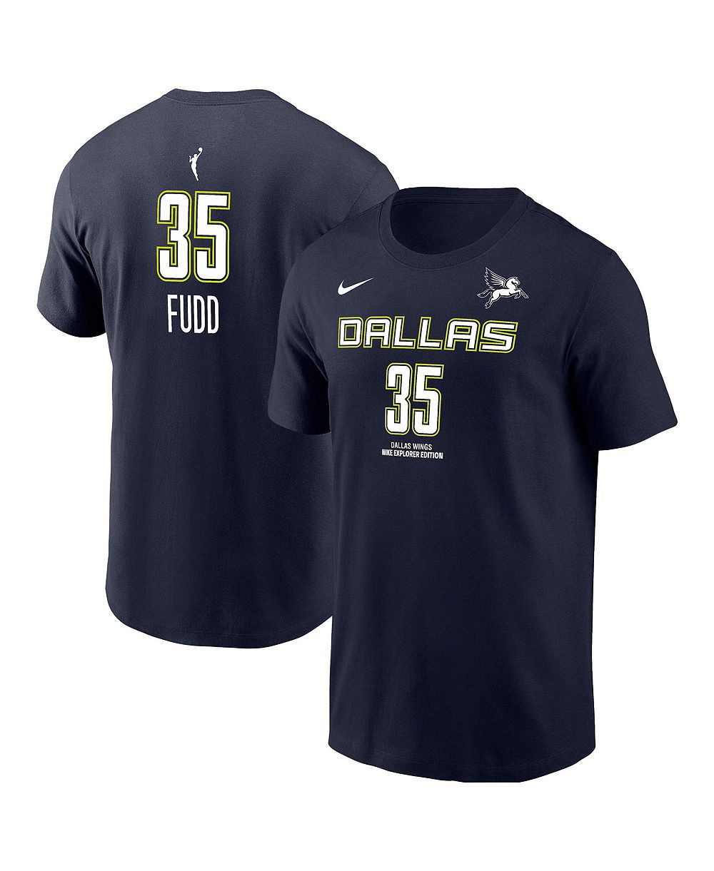 Nike Men's Azzi Fudd Navy Dallas Wings Explorer Edition Name & Number T-Shirt