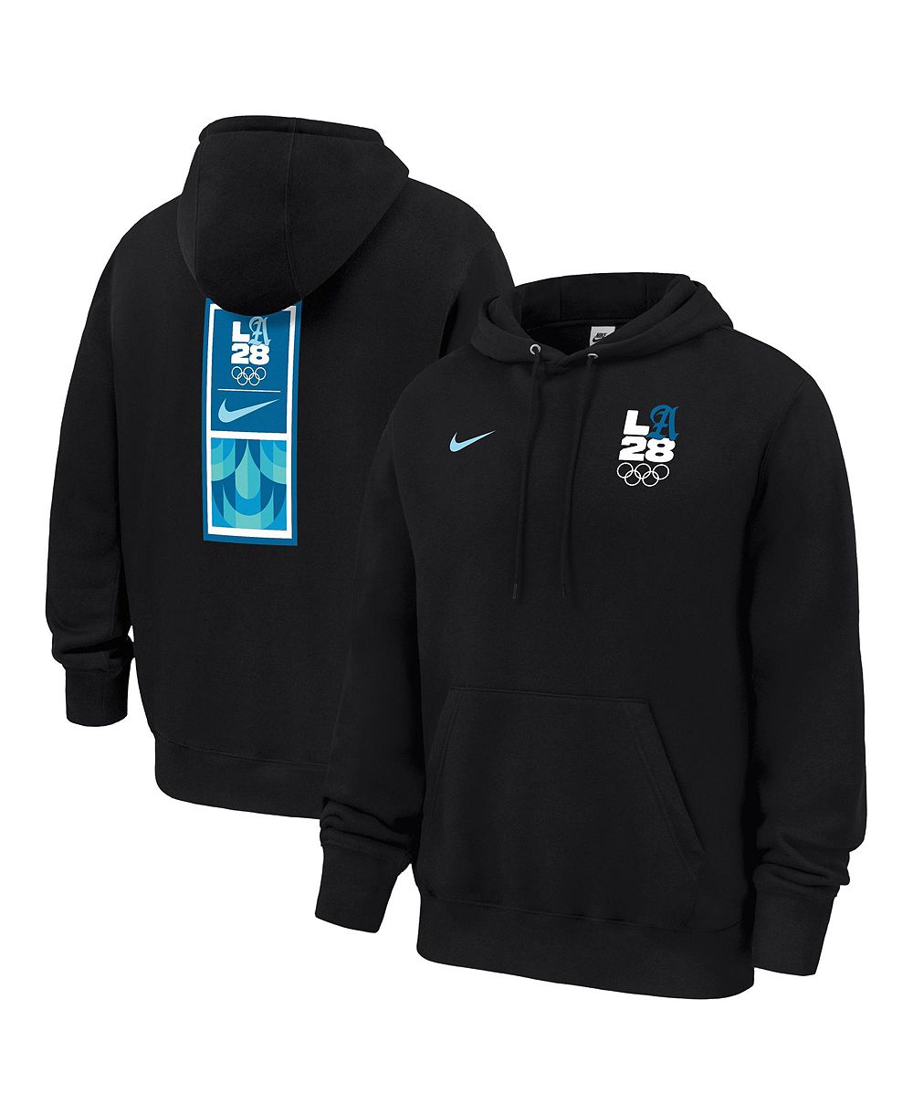Мужское худи Nike LA28 Superbloom Club Fleece, черное