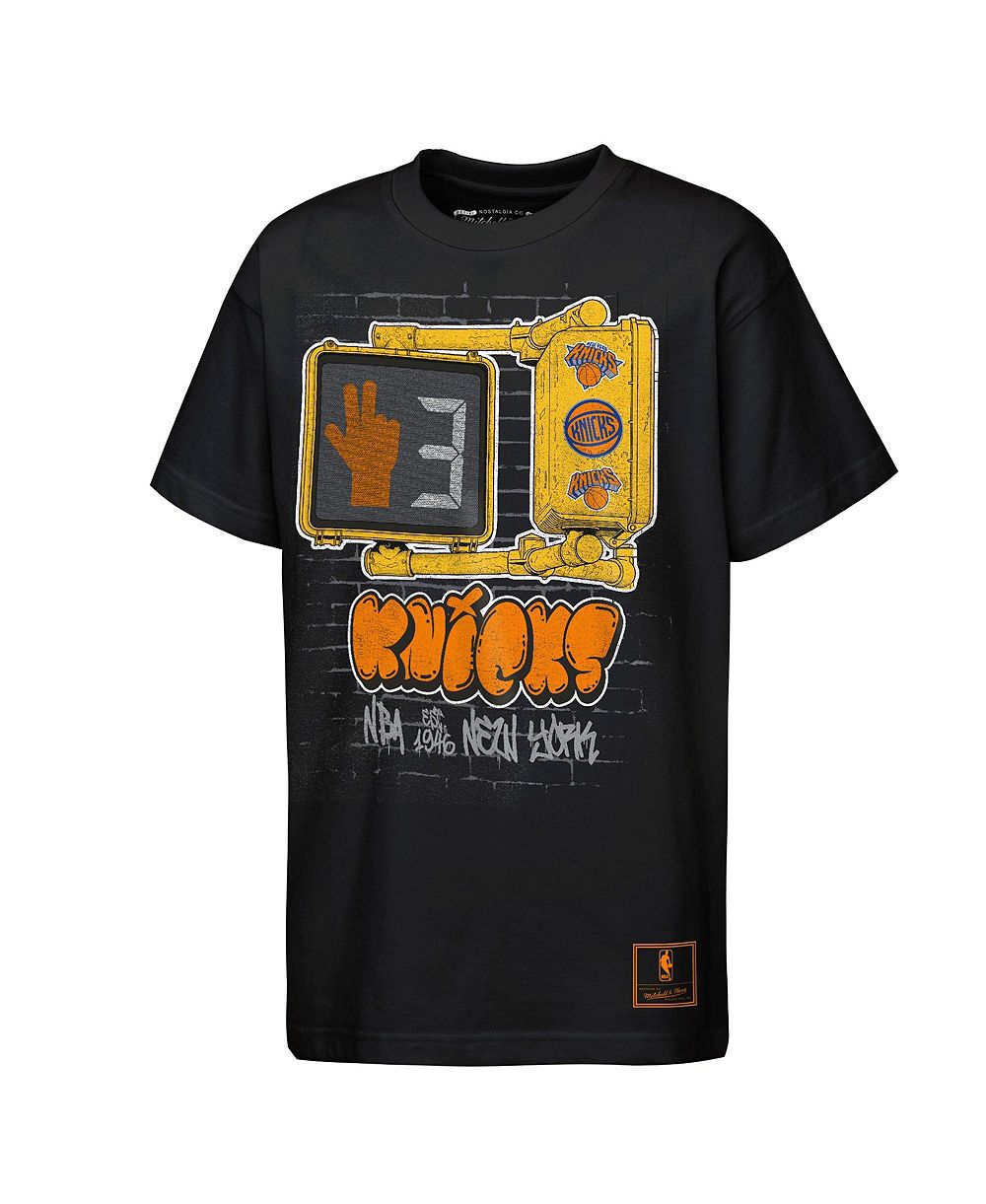 Детская футболка Mitchell & Ness Black New York Knicks Look B4 Crossing
