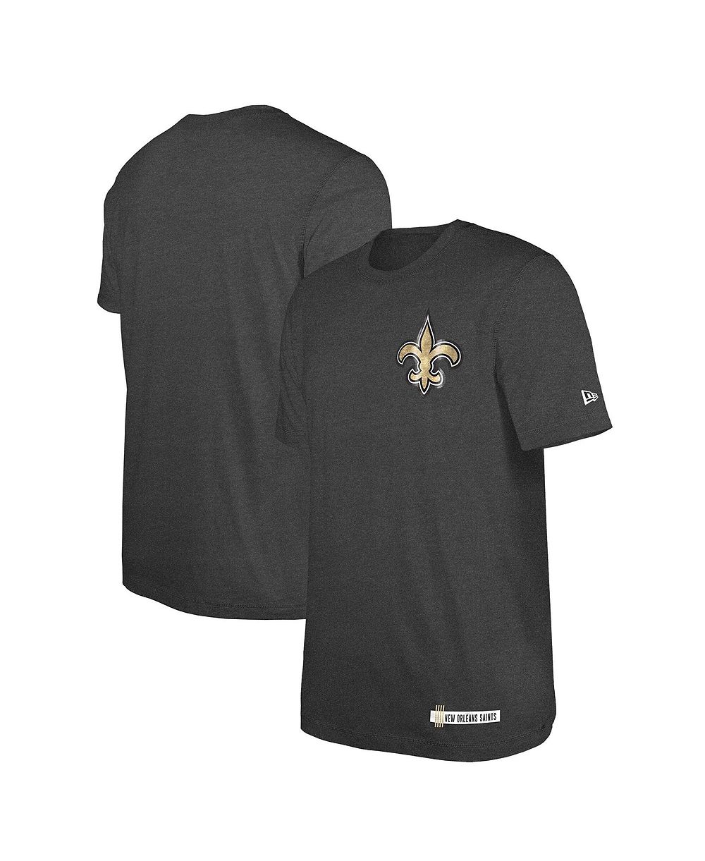 Мужская футболка New Era New Orleans Saints 2024 NFL Training Camp Heather Black