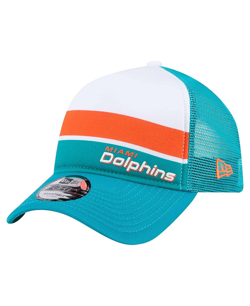 New Era Детская кепка Aqua Miami Dolphins Sport Night Color Block 9FORTY A-Frame Trucker Adjustable