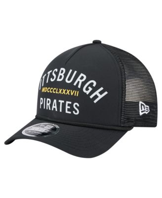 Мужская кепка New Era Black Pittsburgh Pirates Minimalist 9FORTY A-Frame Adjustable Hat