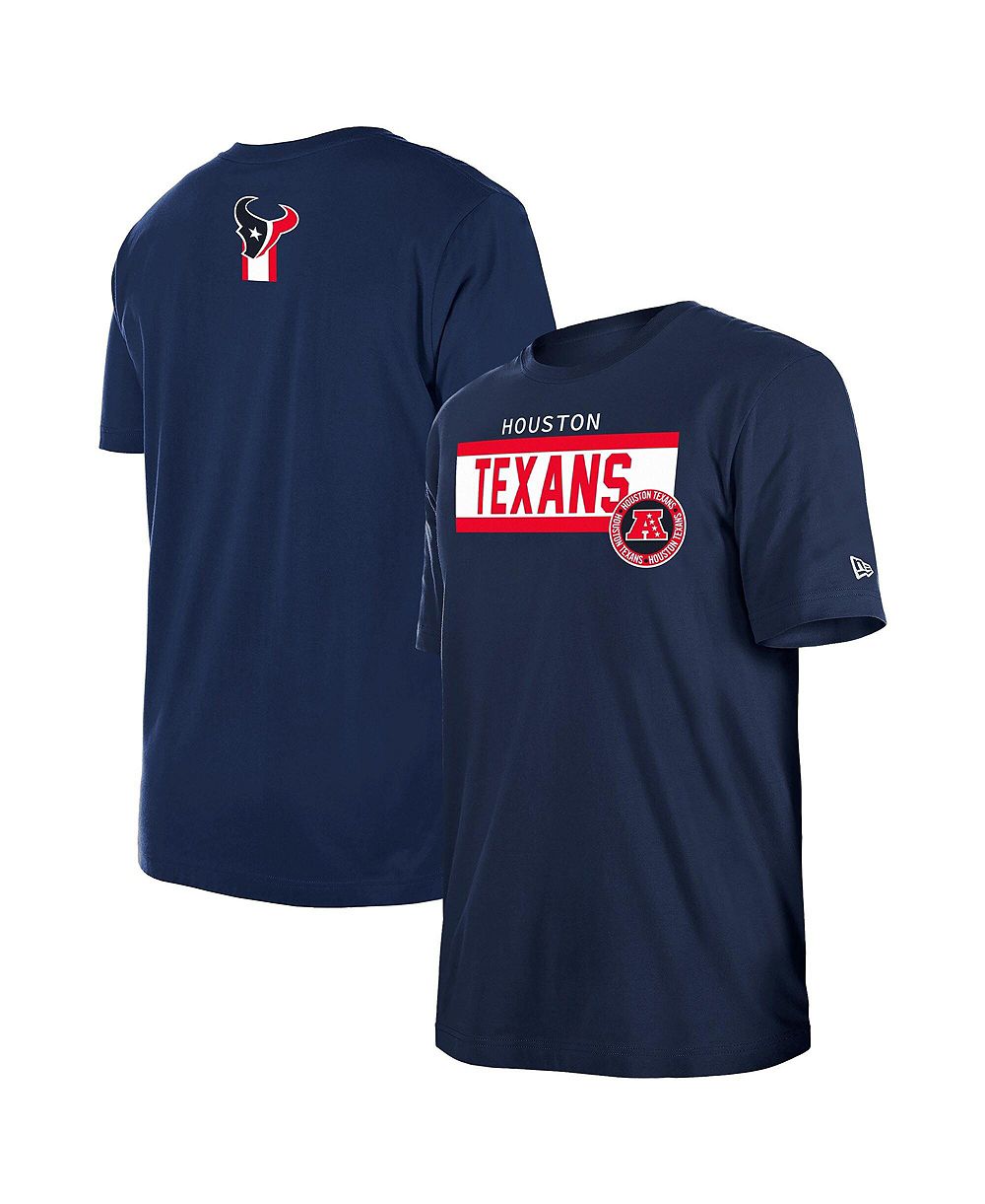 Футболка New Era Men's Navy Houston Texans 3rd Down High Density Print