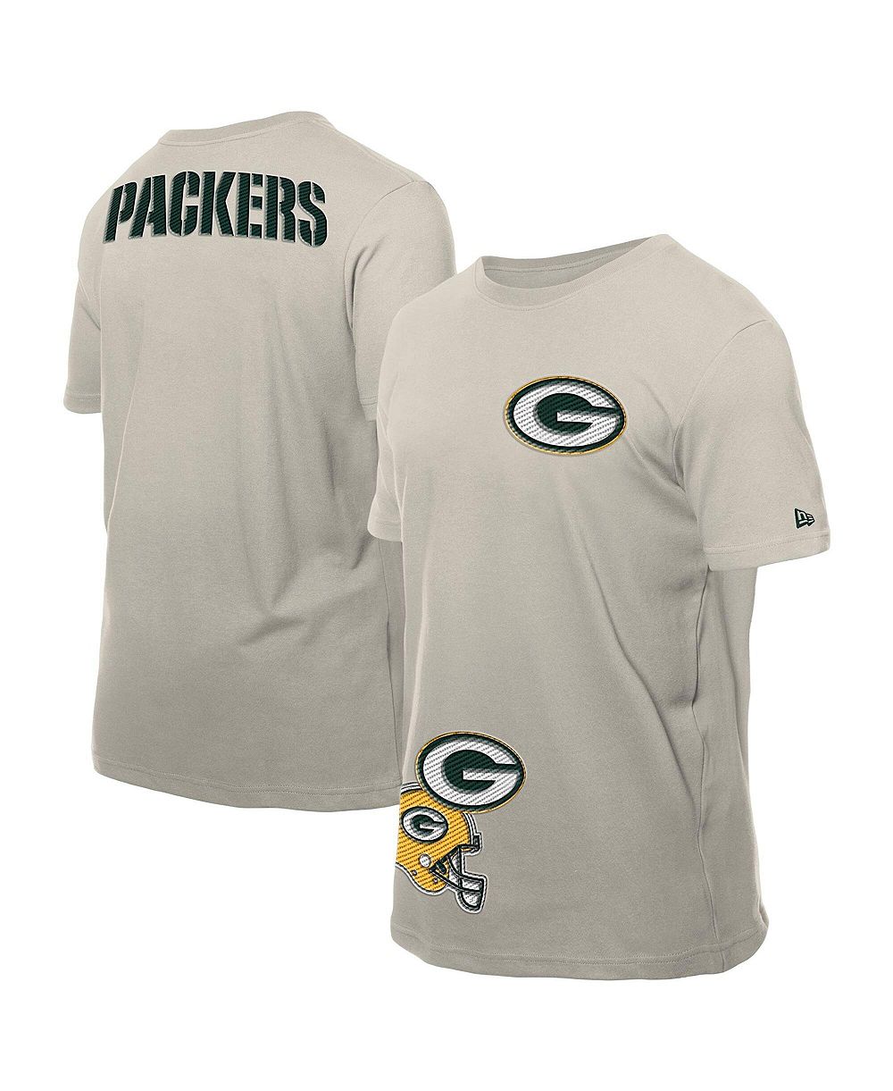 Мужская футболка New Era Light Beige Green Bay Packers Multi Patch
