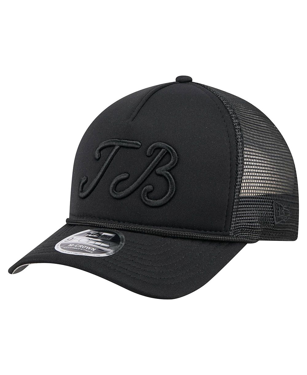 Мужская кепка New Era Tampa Bay Rays City Initial 9FORTY A-Frame M-Crown Adjustable Trucker Hat, Black