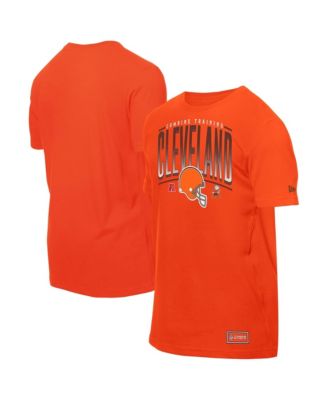 New Era Men's Orange Cleveland Browns Combine Authentic Training Throwback T-Shirt