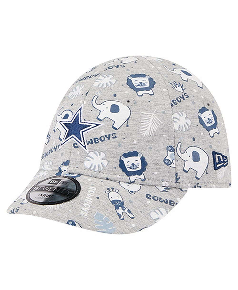 Кепка New Era Baby Boys and Girls Gray Dallas Cowboys Animal 9TWENTY Flex