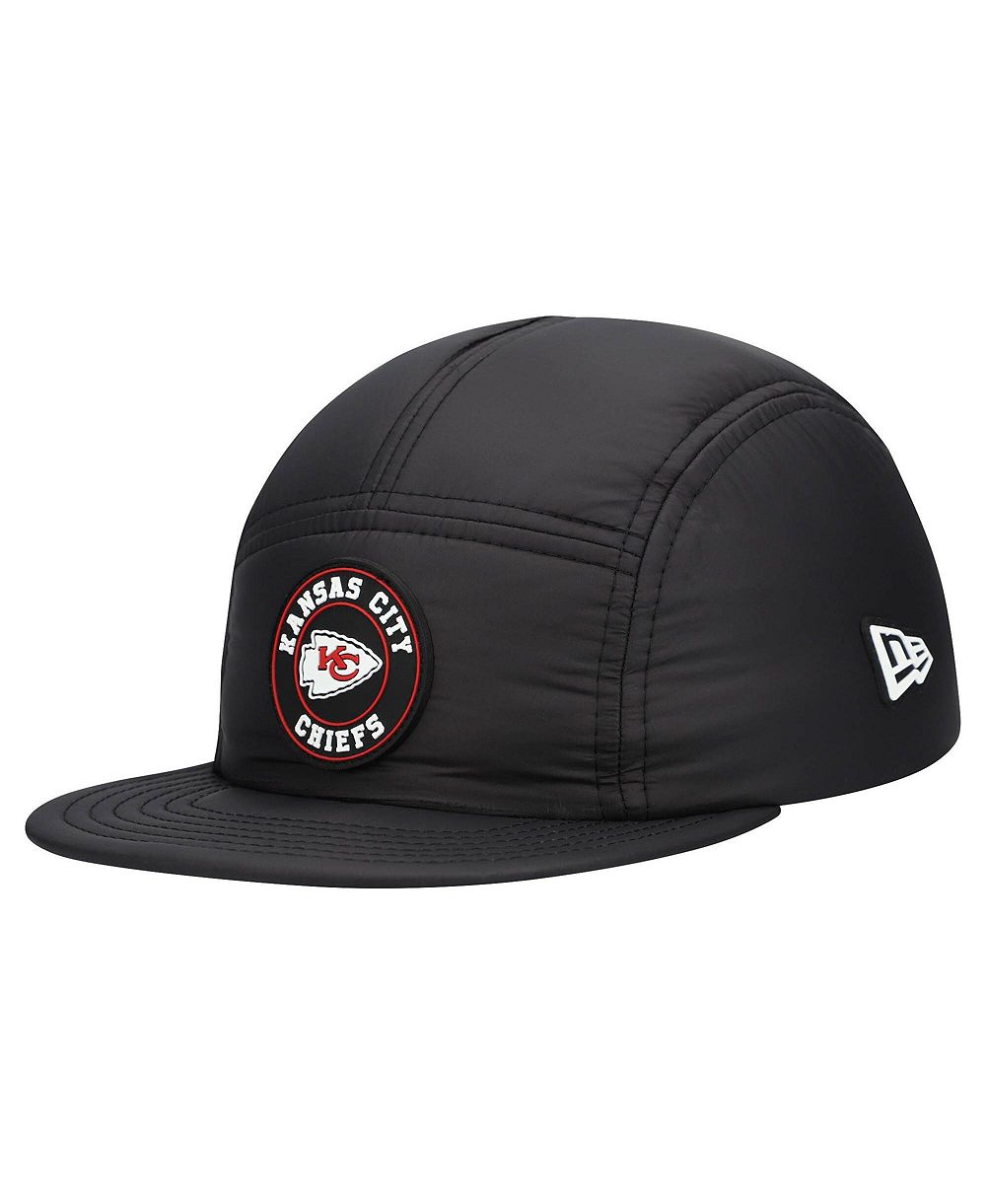 New Era Мужской Black Kansas City Chiefs Quilted Camper Adjustable Hat