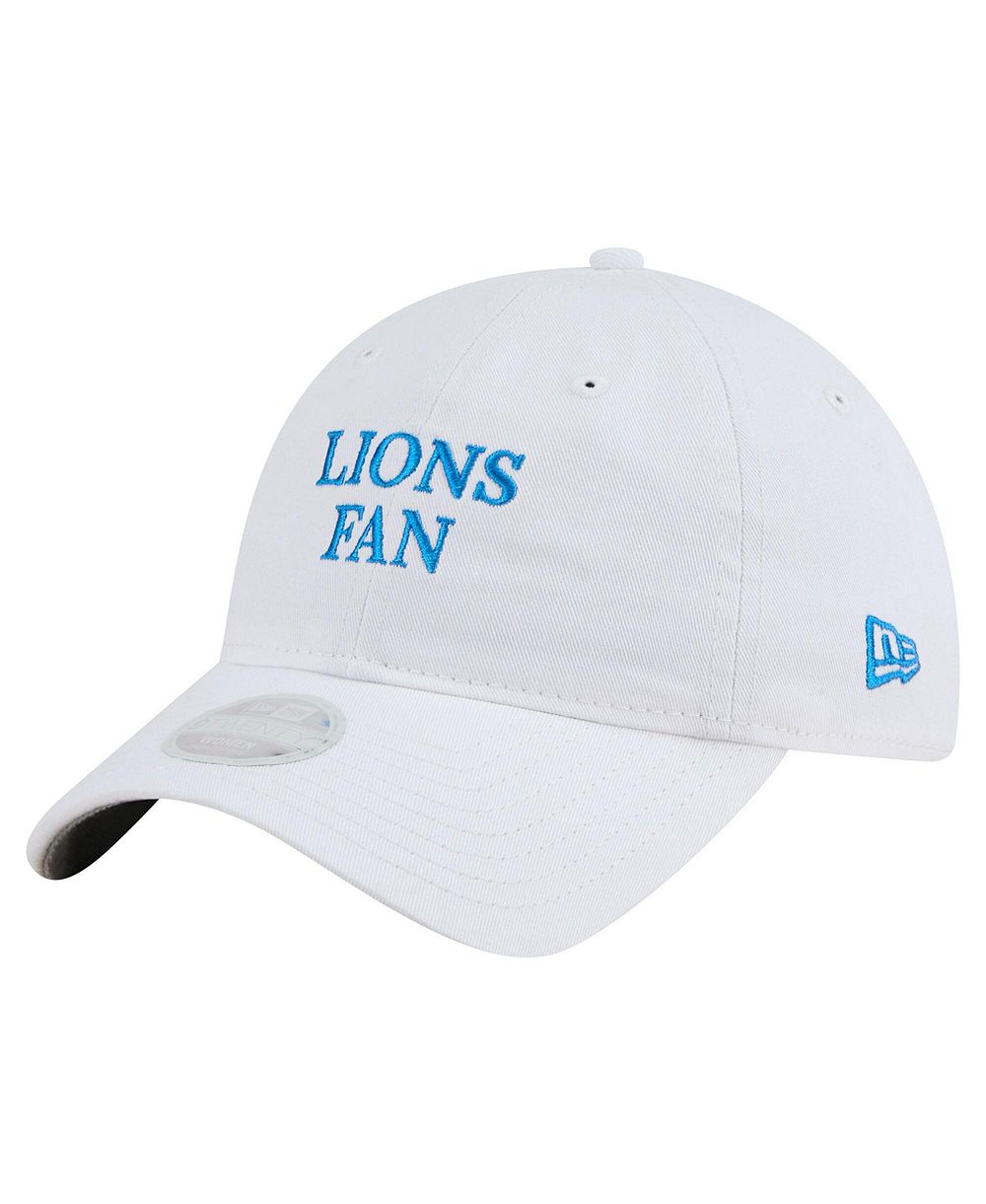 New Era Women's White Detroit Lions Team Fan 9TWENTY Adjustable Hat