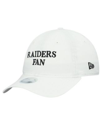Женская кепка New Era White Las Vegas Raiders Team Fan 9TWENTY Adjustable