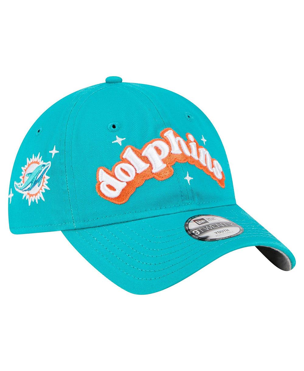 Кепка New Era Big Girls Aqua Miami Dolphins Cheer 9TWENTY Adjustable Hat