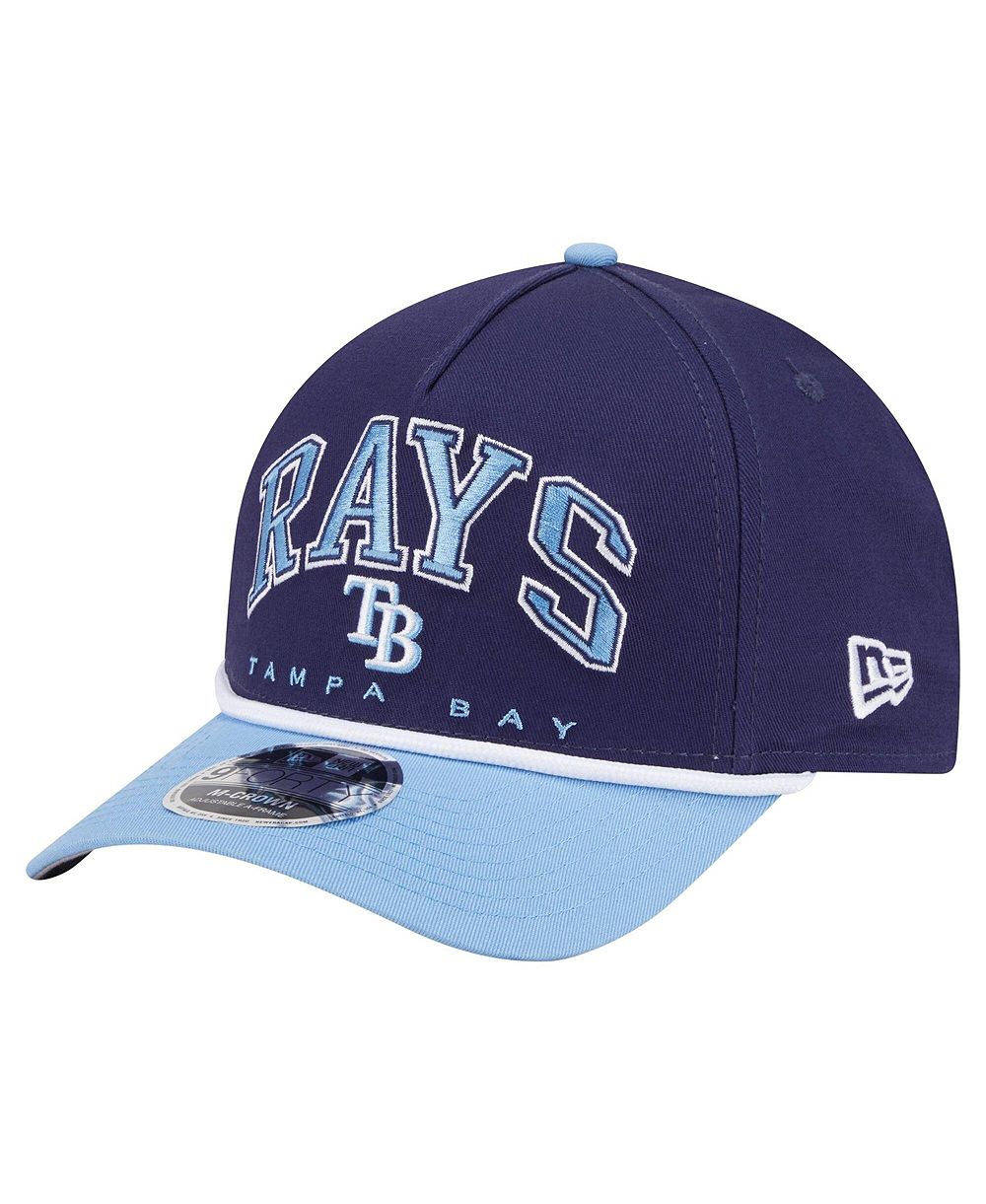 New Era Мужская кепка Tampa Bay Rays Arch 9FORTY A-Frame M-Crown регулируемая, темно-синяя/светло-голубая