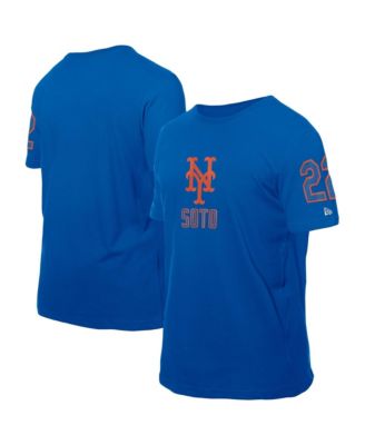 New Era Men's Juan Soto Royal New York Mets Design Lab Name & Number T-Shirt