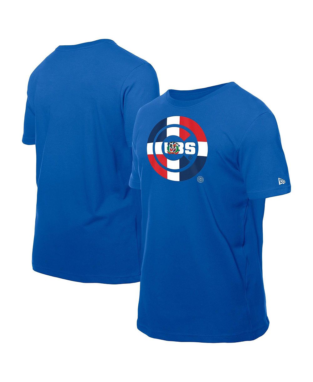 Мужская футболка New Era Royal Chicago Cubs Dominican Republic Flag