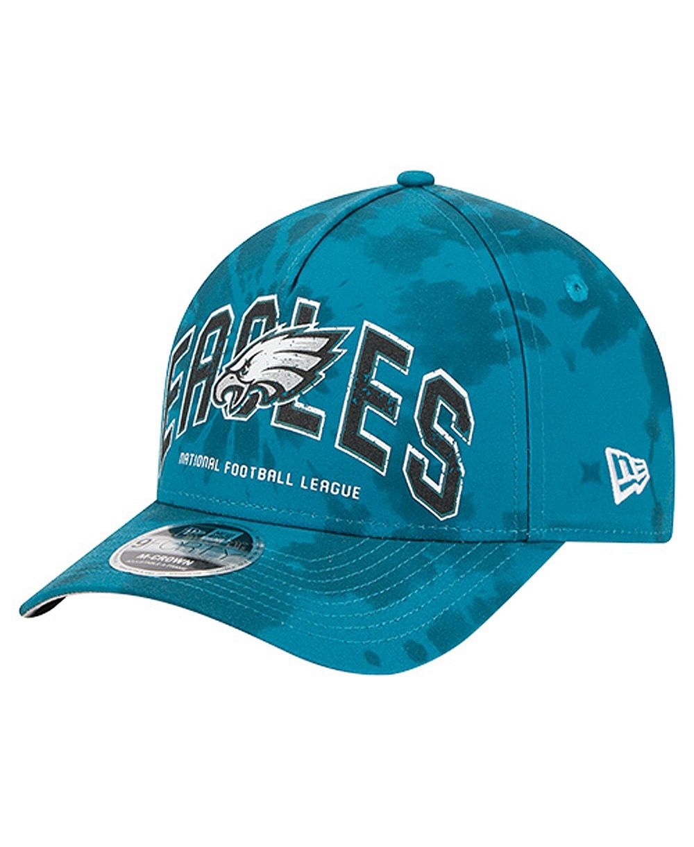Мужская кепка New Era Midnight Green Philadelphia Eagles Tie Dye Fade 9Forty M-Crown A-Frame Adjustable Hat
