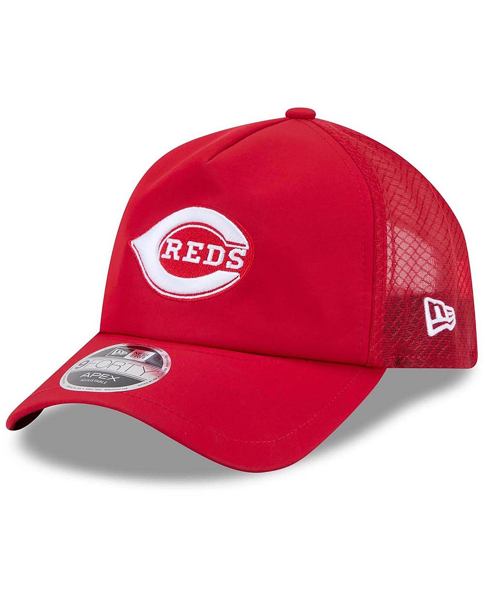 New Era Men's Red Cincinnati Reds 2026 Batting Practice Alternate Apex 9FORTY Adjustable Hat