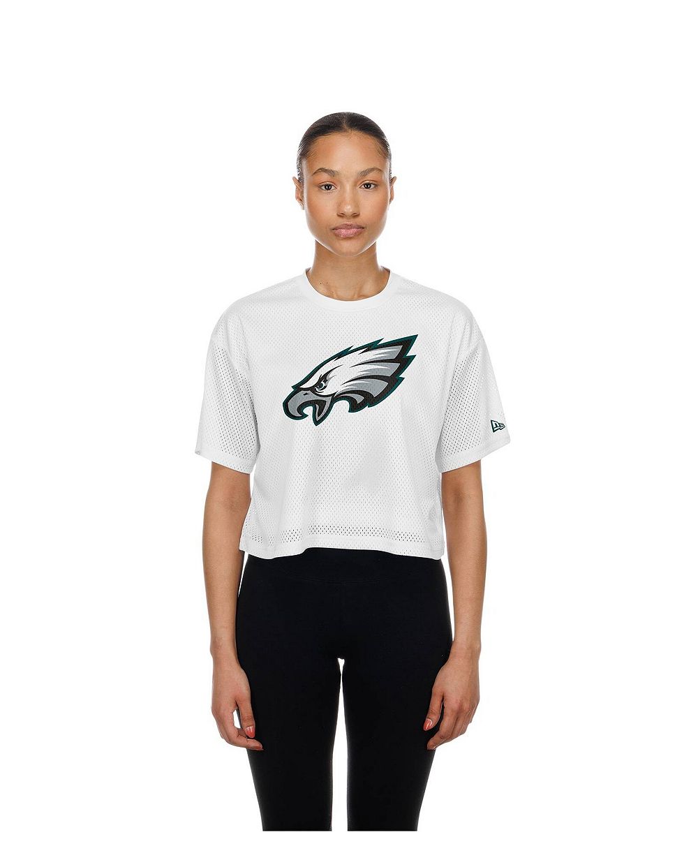 New Era Женский Philadelphia Eagles Mesh Cropped T-Shirt