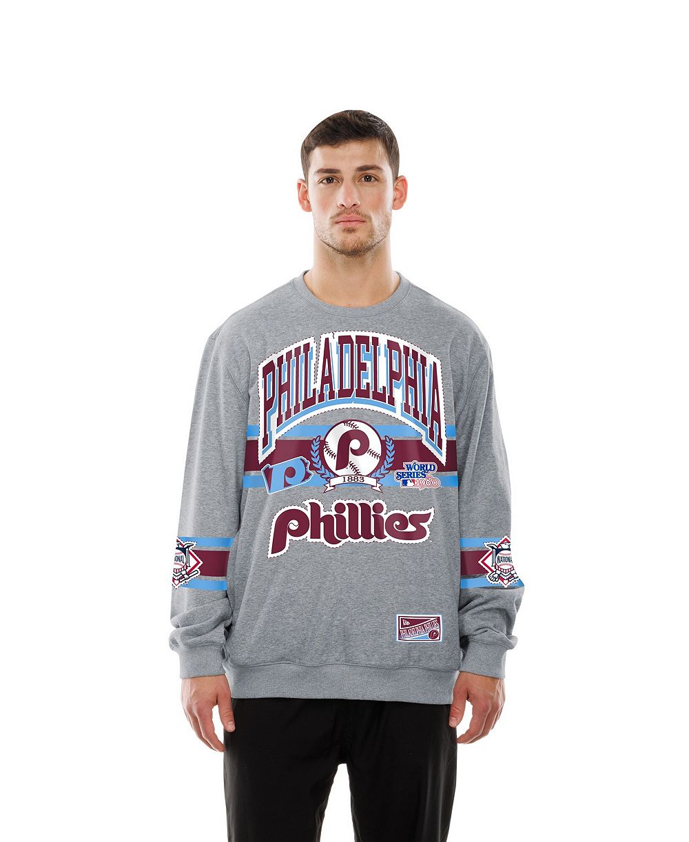 New Era Men's Gray Philadelphia Phillies Sport Classics Sweatshirt