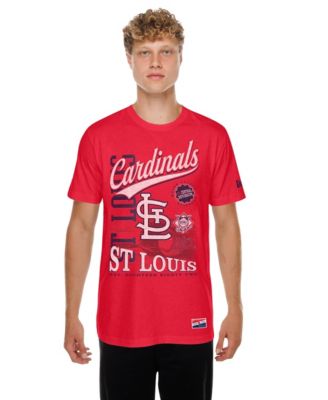 New Era Мужская футболка Red St. Louis Cardinals Oversized Throwback Distressed