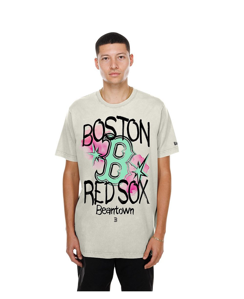 Мужская футболка New Era Cream Boston Red Sox