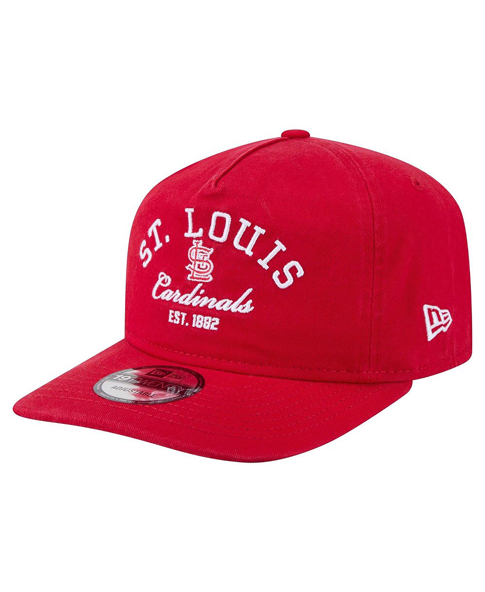 Мужская кепка New Era Red St. Louis Cardinals Stacked 19TWENTY Adjustable Hat