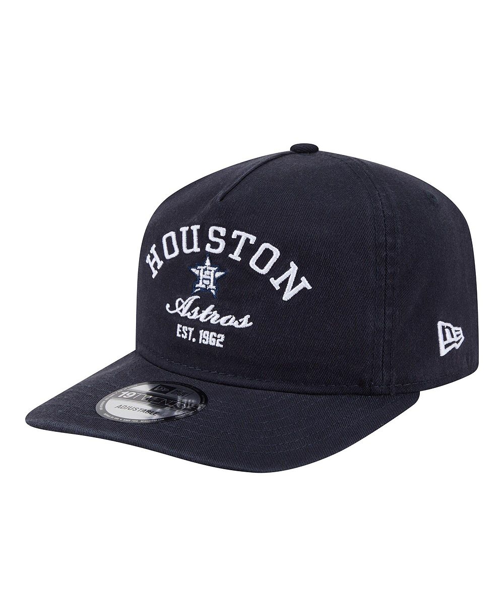 Регулируемая кепка New Era Men's Navy Houston Astros Stacked 19TWENTY