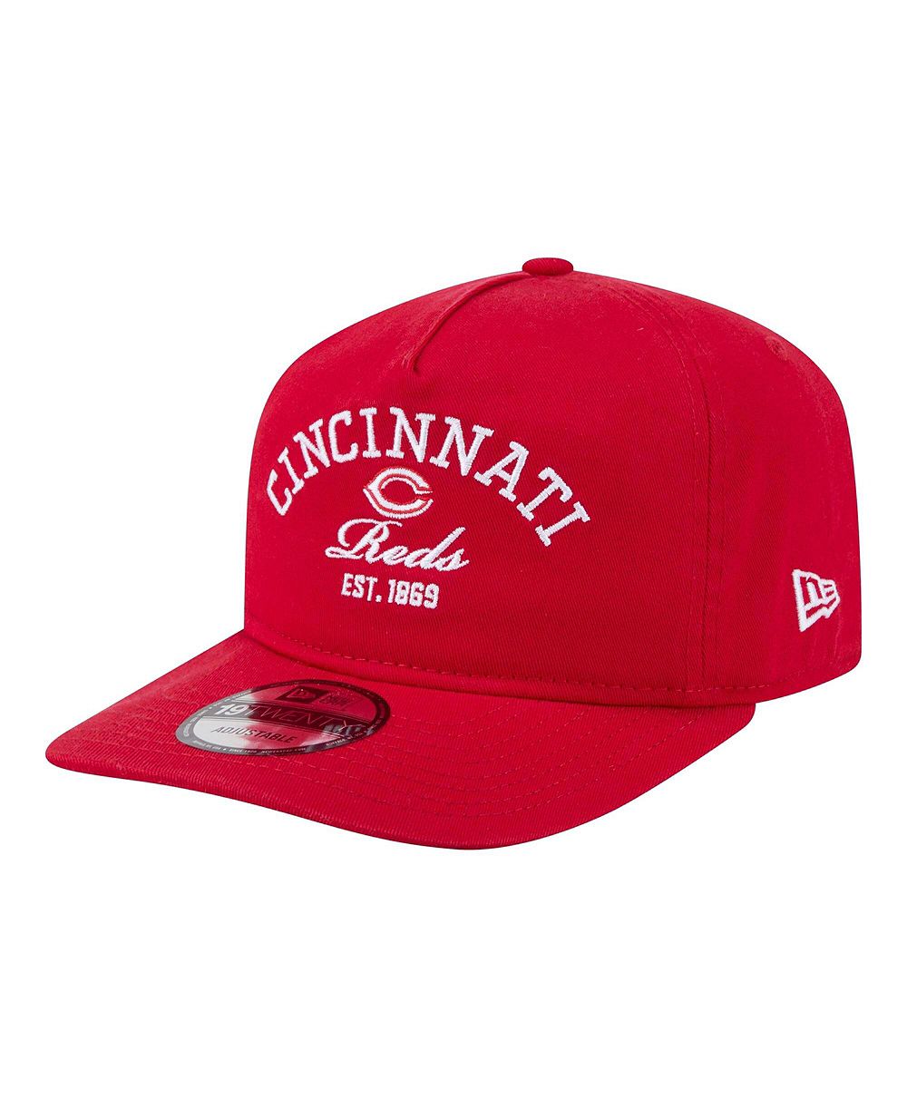 Мужская кепка New Era Red Cincinnati Reds Stacked 19TWENTY Adjustable Hat