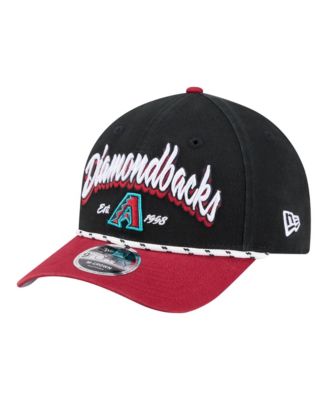 New Era Men's Black/Red Arizona Diamondbacks Team Loyal 9FORTY M-Crown Adjustable Hat