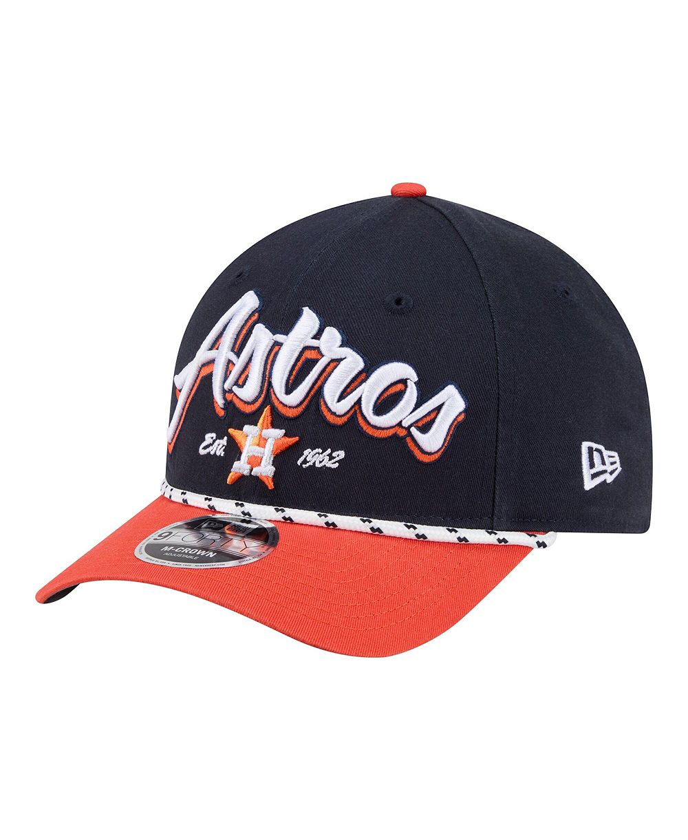 Мужская кепка New Era Navy/Orange Houston Astros Team Loyal 9FORTY M-Crown Adjustable