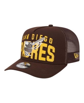 New Era Big Boys and Girls Brown San Diego Padres Logo Fade A-Frame 9FIFTY Snapback Hat
