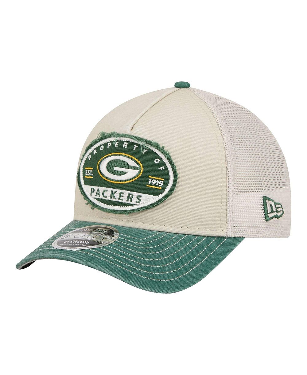 Мужская кепка New Era Green Bay Packers Frayed M-Crown A-Frame 9FORTY
