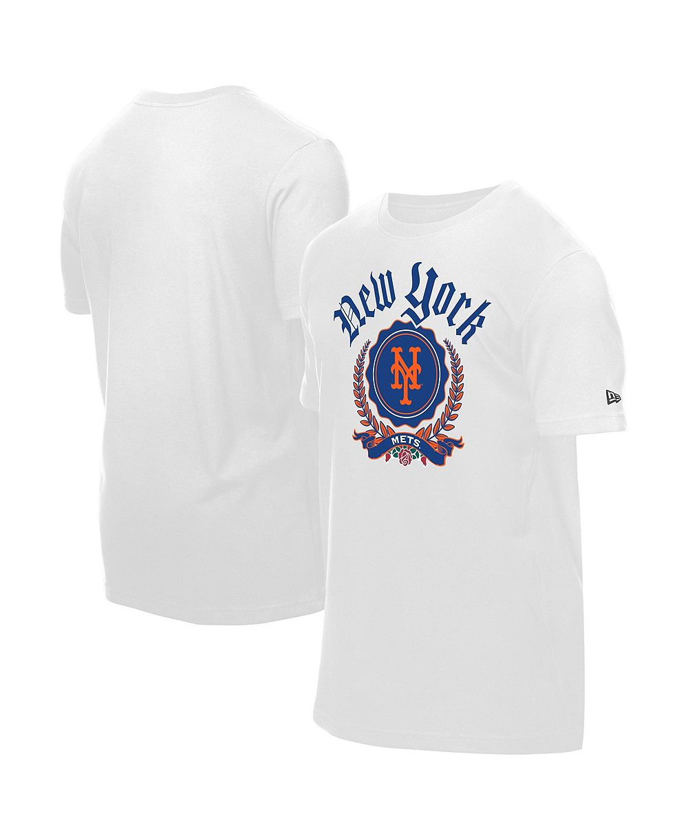 New Era Мужская белая футболка New York Mets Fleur Domestic