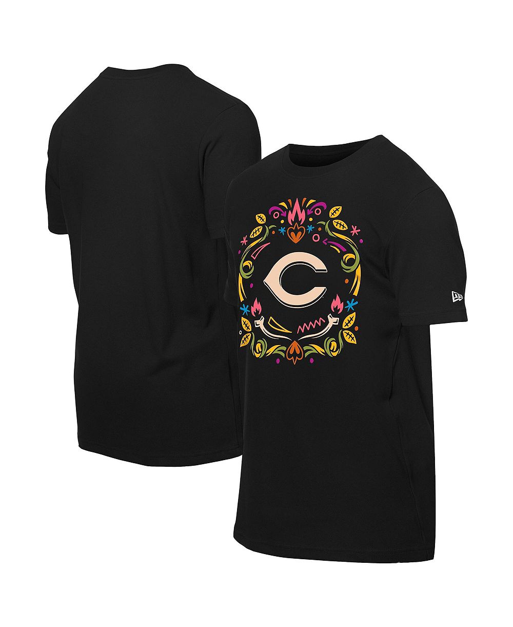 Мужская футболка New Era Black Cincinnati Reds Día de los Muertos
