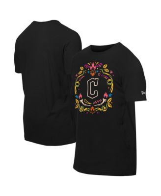 Мужская футболка New Era Cleveland Guardians Día de los Muertos Black