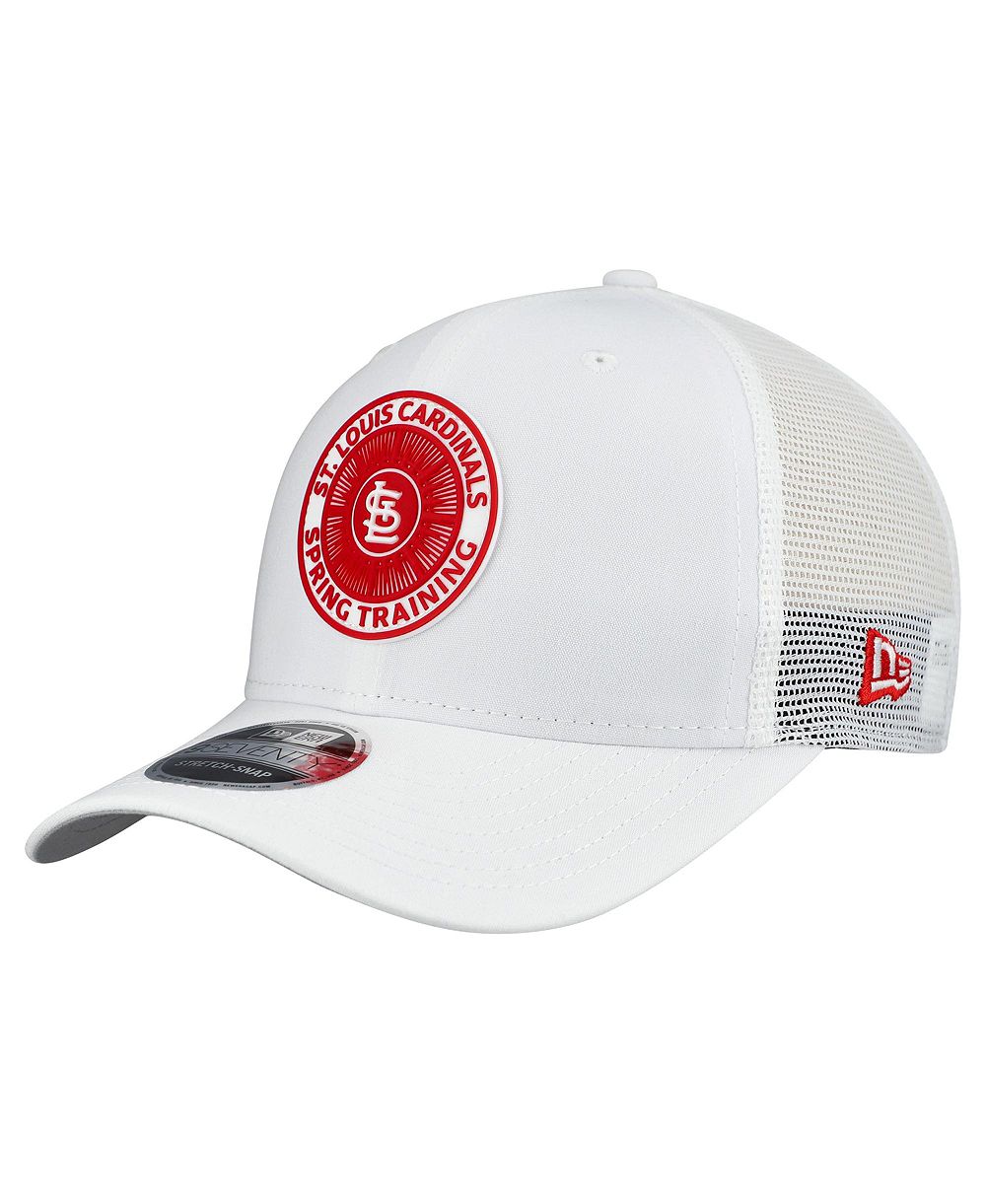 Мужская кепка New Era St. Louis Cardinals 2026 Spring Training Fan Pack 9SEVENTY Adjustable Trucker Hat белая