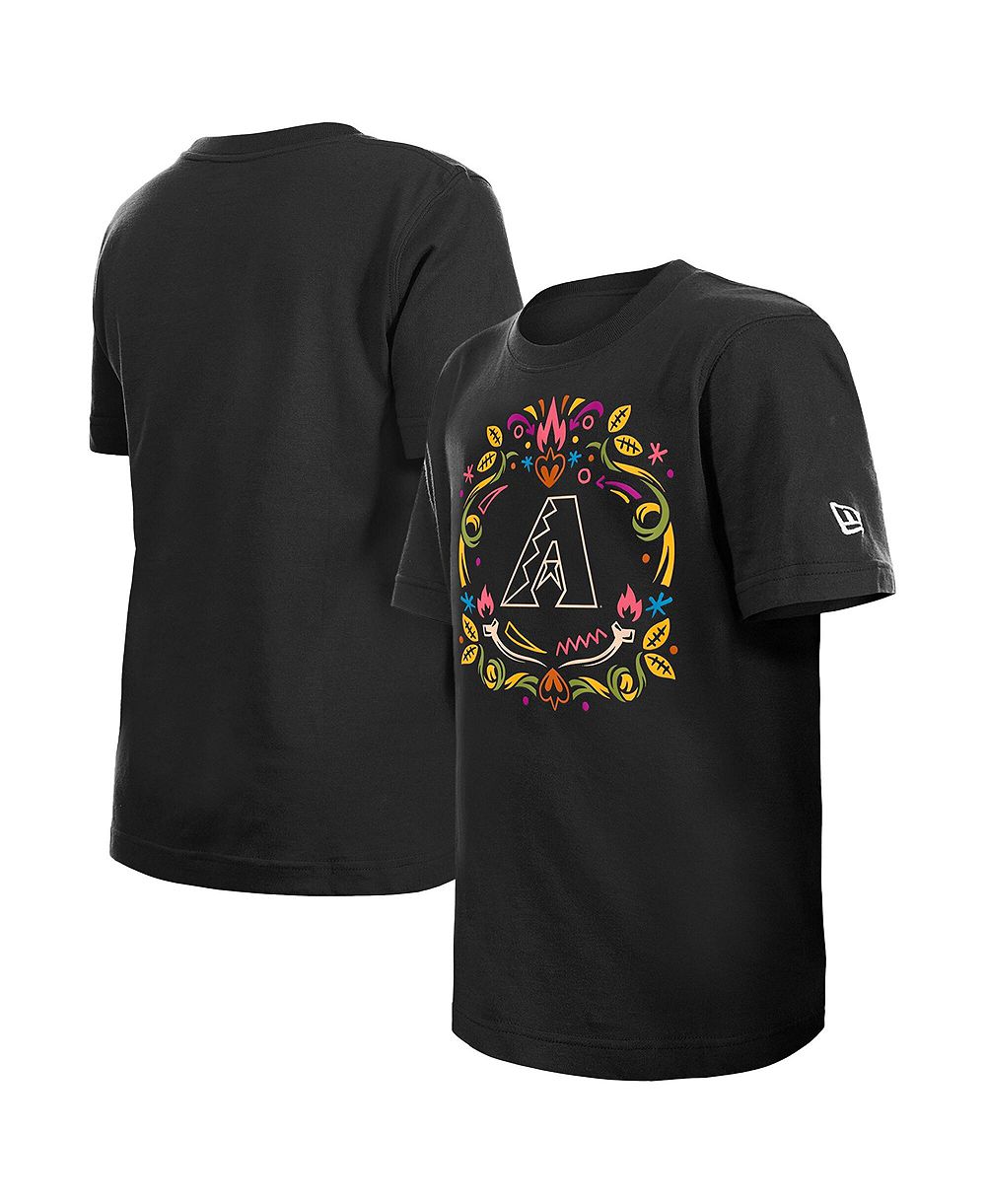 Детская футболка New Era Black Arizona Diamondbacks Día de los Muertos