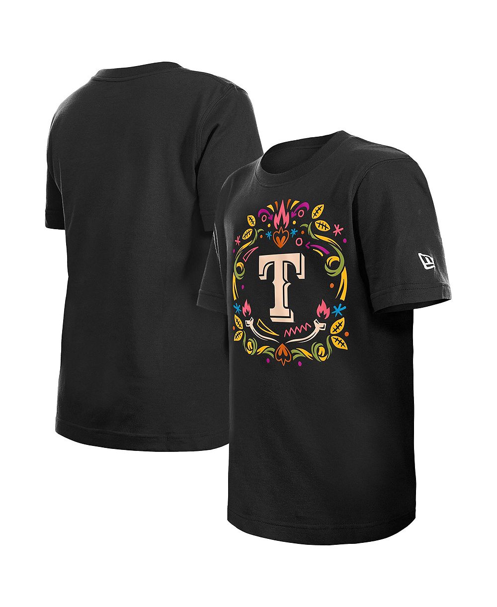 Футболка New Era Texas Rangers Día de los Muertos для мальчиков и девочек
