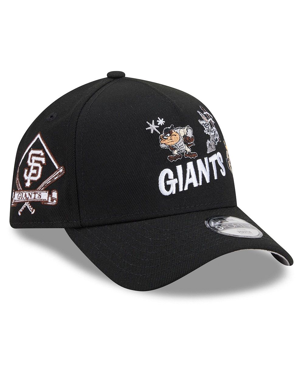 Регулируемая кепка New Era A-Frame 9FORTY Looney Tunes San Francisco Giants для детей, черная