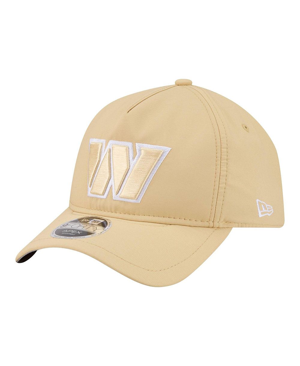 Мужская кепка New Era Tan Washington Commanders Apex 9FORTY Adjustable
